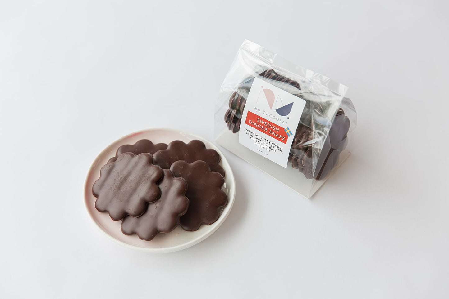 Dark Chocolate Gingersnaps