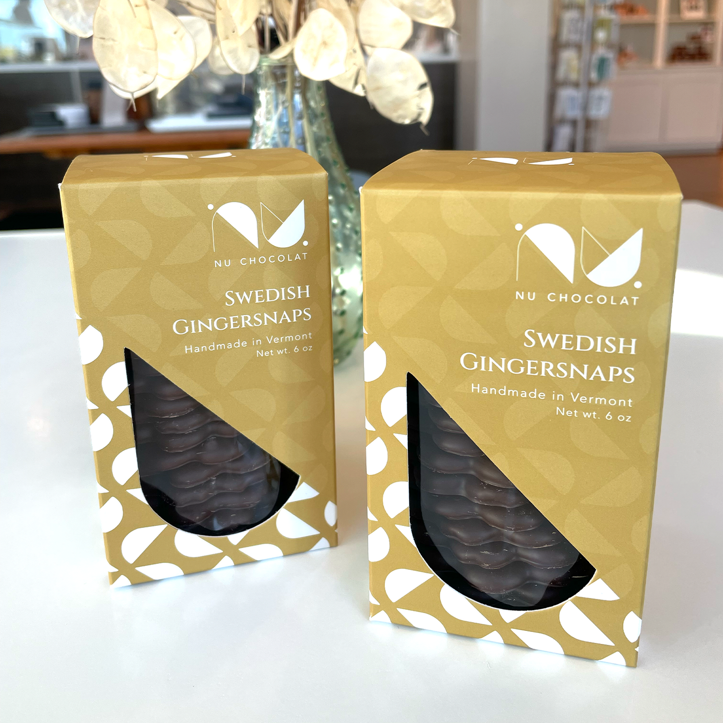 Dark Chocolate Gingersnaps